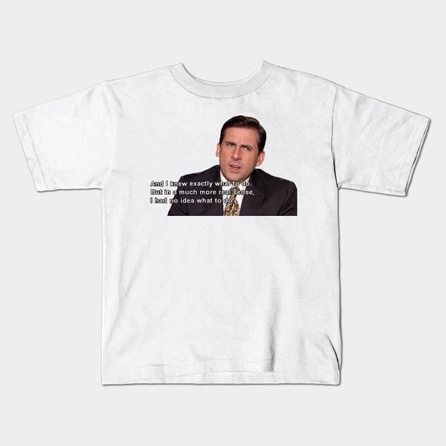 Michael Scott Kids T-Shirt by NormalClothes